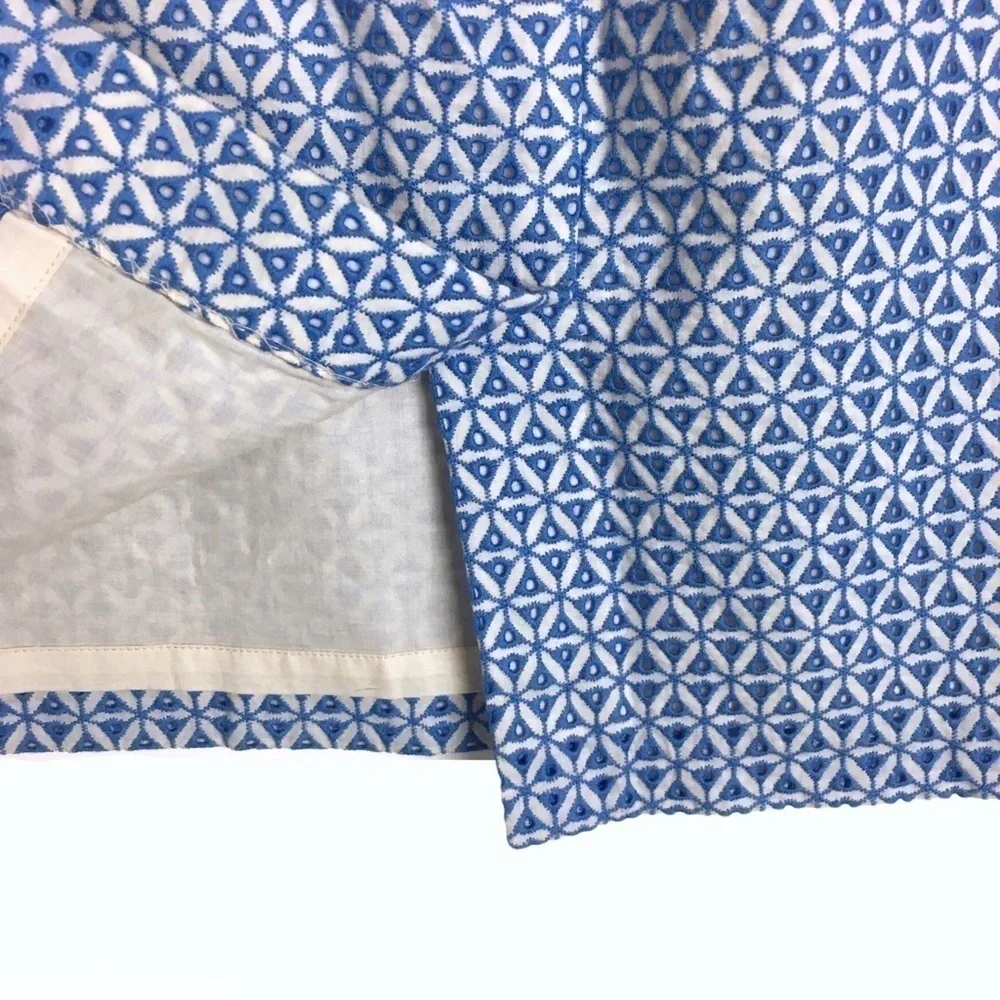 TALBOTS Skirt Pencil Embroidered Eyelet Lace Overlay Feminine Petite Size 8P - Picture 6 of 10